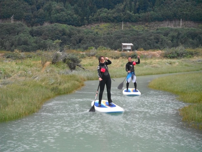 Stand up Paddle By Aerial Kiteboarding